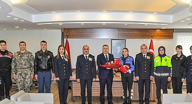 VALİ ELBAN’A POLİS HAFTASI ZİYARETİ