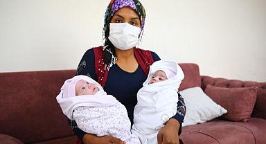 Depremzede aile çocuklarına kavuştu