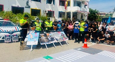 Jandarma, öğrencilere trafik eğitimi verdi