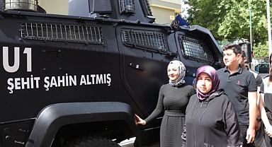 Şehit polisin adı zırhlı araca verildi