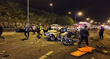 TEM Otoyolu'nda zincirleme facia: 7 ölü, 7 yaralı