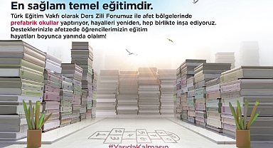 TEV’den afet bölgelerine prefabrik okul