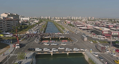 Yeşiloba Oto Galericiler Köprüsü açıldı