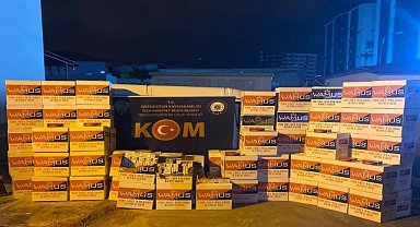 Kaçak makaron ele geçirildi