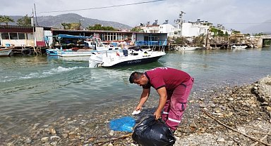 Sahil ve doğada çevre temizliği yapıldı