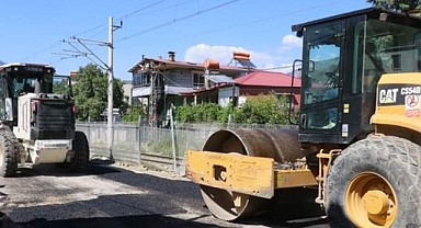Doğalgaz sonrası asfalt çalışması