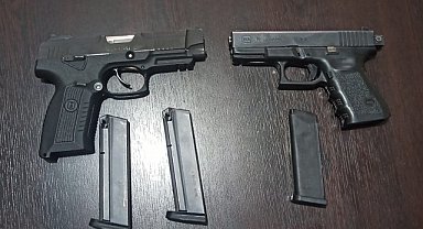 Düğün konvoyundaki araçta silah ve fişek ele geçirildi