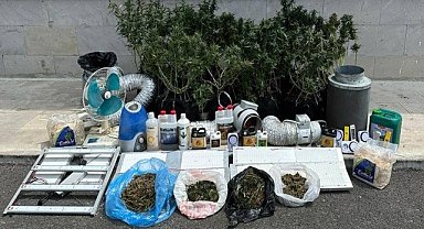 Eve kurdukları sistemle uyuşturucu yetiştirdiler