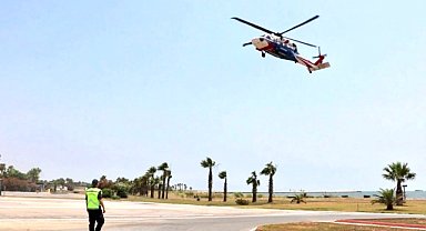 Jandarmadan helikopterle trafik denetimi yapıldı
