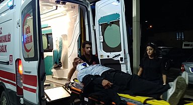 Bariyere çarpan otomobildeki 2 kişi yaralandı