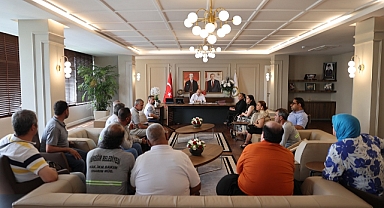 Demirçalı engelli personeli makamında ağırladı