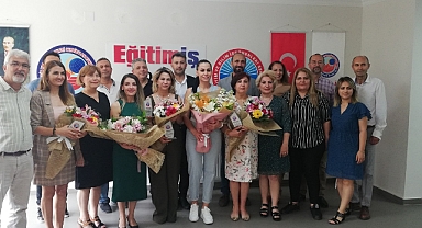 Eğitim-İş 1.Nolu Şubede görev devir teslim töreni
