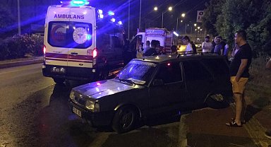 KAZADAN KAÇTI KENDİSİ KAZA YAPTI!