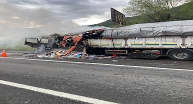 TIR YANGINI SÖNDÜRÜLDÜ