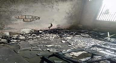 Yangın çıkan evdeki 3 kişi dumandan etkilendi