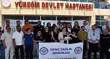 Adana'da hemşire Saniye Arslan cinayeti protesto edildi