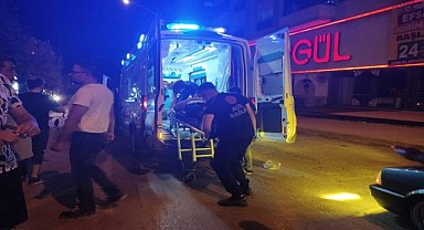 MOTOSİKLET KAZASINDA YARALANDI