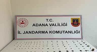 Adana'da 100 sikke ve 5 obje ele geçirildi