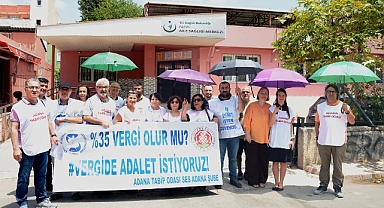 Sağlık emekçileri ‘Vergide Adalet’ istiyor