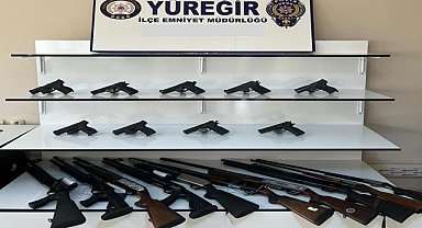 Adana'da 19 ruhsatsız silah ele geçirildi
