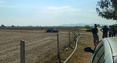 Adana'da yanmış otomobilde erkek cesedi bulundu