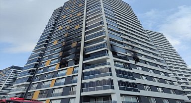 APARTMAN DAİRESİNDE YANGIN