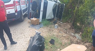 OTOMOBİL TAKLA ATTI SÜRÜCÜSÜ YAŞAMINI YİTİRDİ