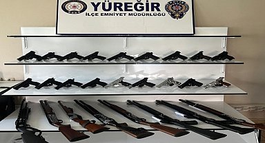 26 ruhsatsız silah ele geçirildi