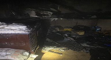 Müstakil evde çıkan yangın söndürüldü