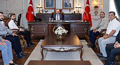 Özdemir ve ekibinden Köşger’e ziyaret