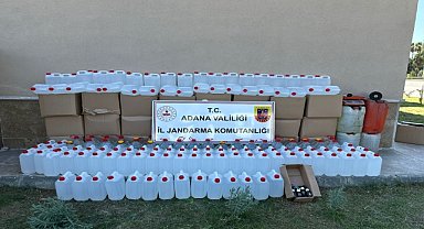 Adana'da 1475 litre kaçak içki ele geçirildi
