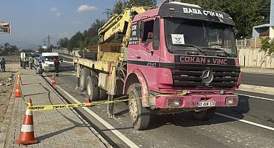 Vincin altında kalan işçi ağır yaralandı