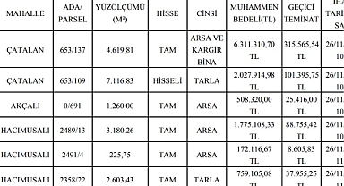 Arsa satışı sırası Karaisalı Belediyesi'nde