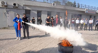 Çukurova Belediyesi’nde yangın tatbikatı