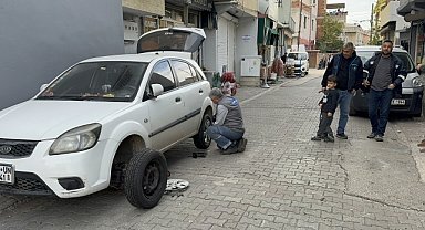 34 aracın lastiğini kesen 2 kişi gözaltına alındı