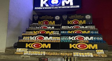 348 kilogram pipo tütünü ele geçirildi