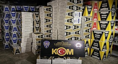Adana'da 7 milyon 480 bin makaron ele geçirildi