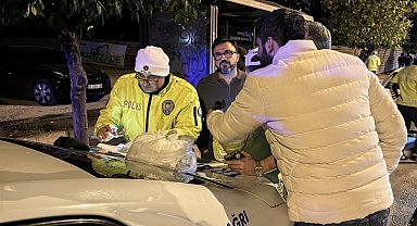 Adana'da dron destekli trafik denetimi