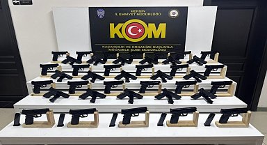 40 ruhsatsız tabanca ele geçirildi