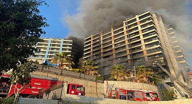 BİR OTEL YANGINI DA ALANYA İLÇESİ'NDE ÇIKTI!