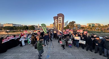 İsrail'in Filistin'e yönelik saldırıları protesto edildi