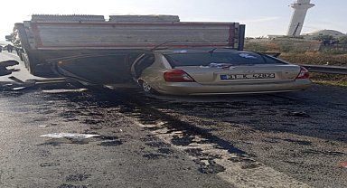 TIRIN ALTINA GİRDİ: 2 YARALI