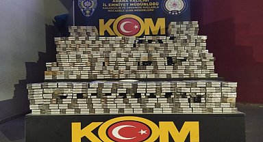 5 bin paket kaçak sigara ele geçirildi