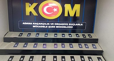 Adana'da 30 kaçak cep telefonu ele geçirildi