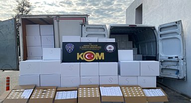 Adana'da 9 milyon 280 bin makaron ele geçirildi