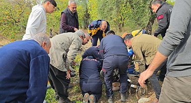 AYAĞINI ÇAPA MAKİNASINA KAPTIRDI