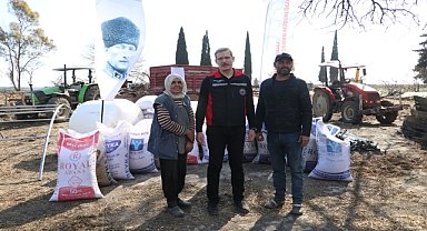 Besiciye yem ve malzeme desteği