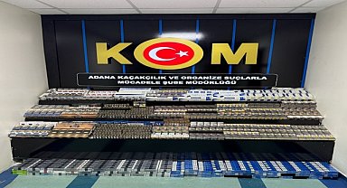 8 bin paket kaçak sigara ele geçirildi