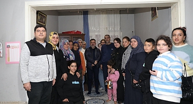 Dağlı, şehit ailesinde iftar açtı