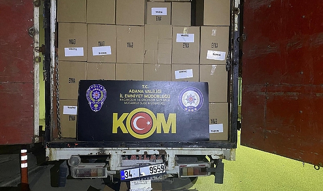 3 milyon 907 bin makaron ele geçirildi
